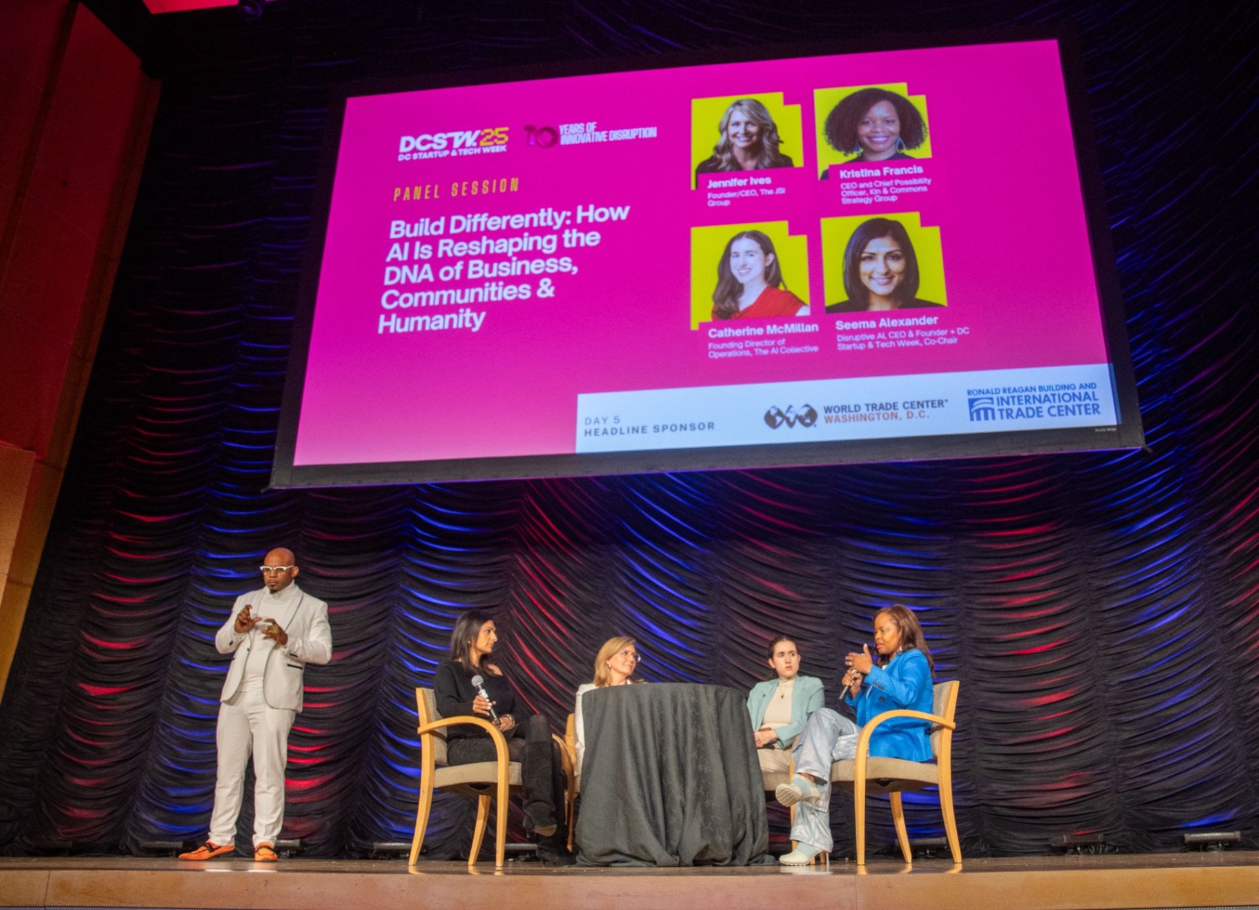Seema Alexander participating in a panel discussion